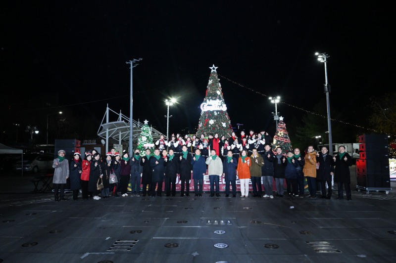 구리광장,성탄 트리 점등식 (구리시 제공)