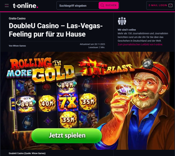 더블유게임즈, 유럽 소셜카지노 시장 본격 진출...’와우게임즈와 첫 협업’