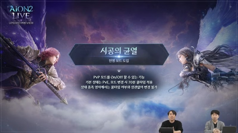 '시공의 균열' 시스템이 개편돼 기본 PvE 모드로 진행된다(출처=방송 캡처).