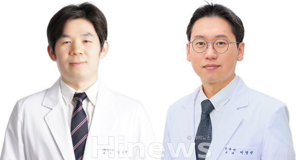(좌측부터) 김승한 고려대 구로병원 소화기내과 교수, 이영선 고려대 구로병원 간센터 교수 (사진 제공=고대구로병원)