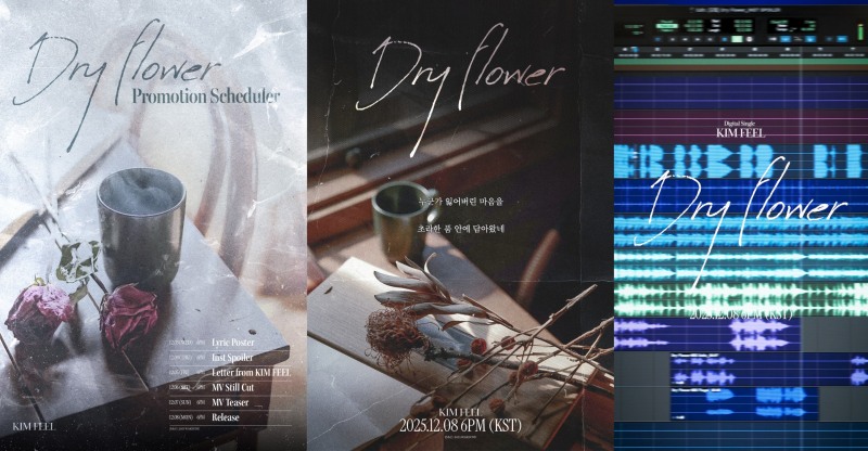 김필, 신곡 'Dry Flower' 티징 콘텐츠 릴레이 공개…기대감 고조