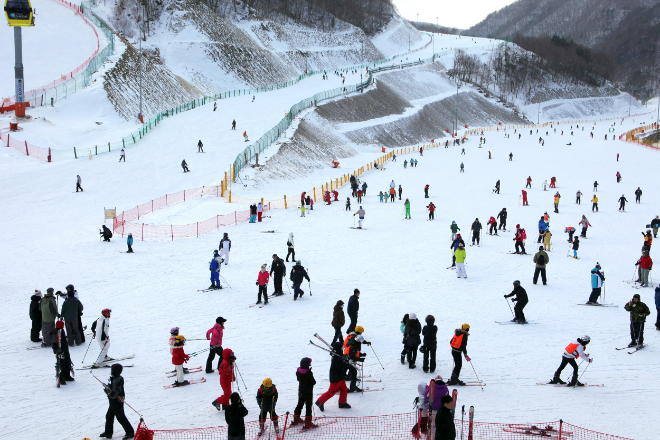 오투리조트 스키장 전경. ⓒ부영그룹