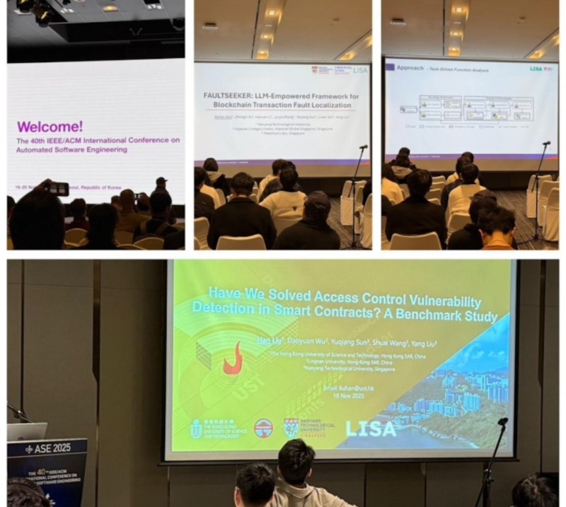 AgentLISA, ASE 2025서 논문 3편 동시 채택… Web3 보안기업 중 최초