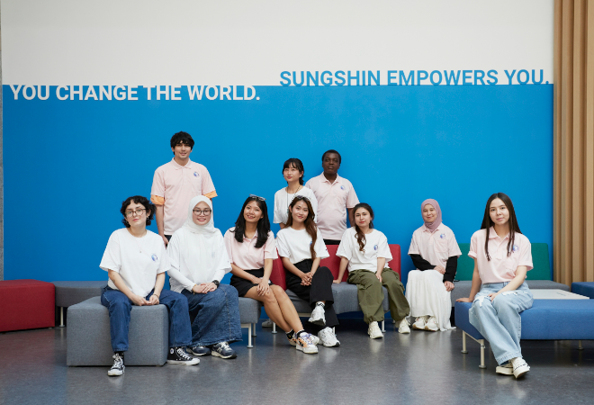 성신여대에서 학업과 글로벌 교류를 이어가는 다양한 국적의 국제학생들. (사진제공=성신여대)