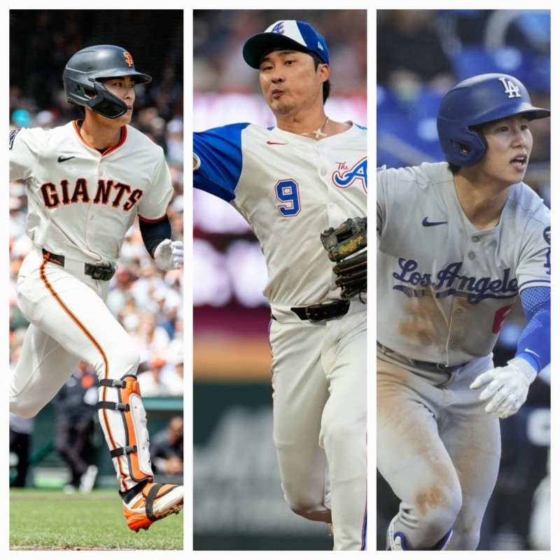 왼쪽부터 이정후, 김하성, 김혜성