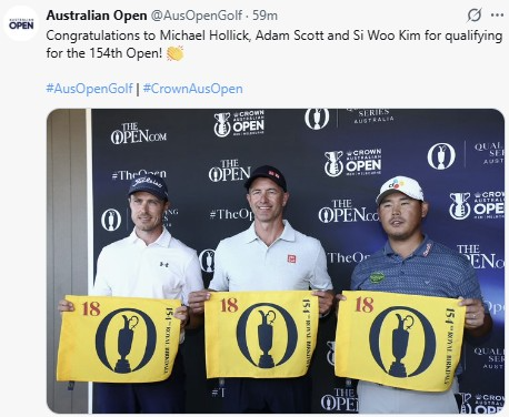 호주오픈 3위에 오르며 디오픈 출전권 확보한 김시우(오른쪽). 사진=연합뉴스