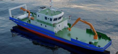 해양쓰레기 전용수거선 조감도 (충남도 제공)