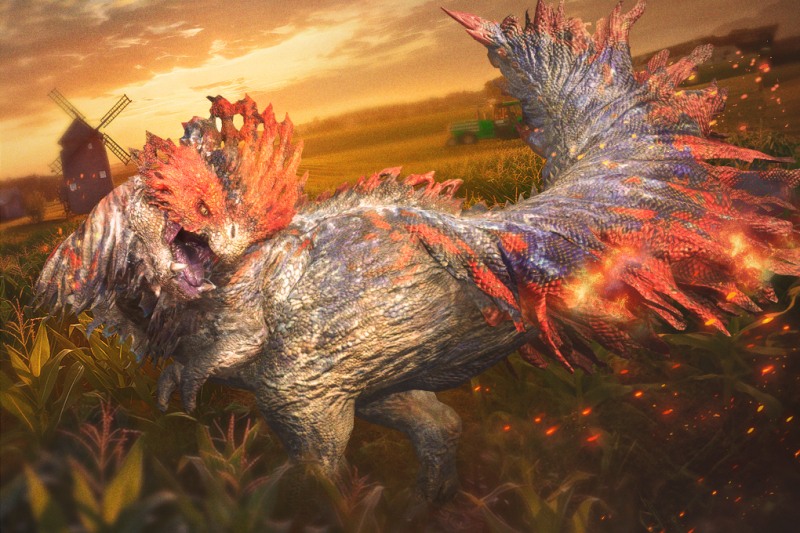 닭을 연상케 하지만 무시무시한 공격력을 갖춘 '염미룡' 케마트리스(제공=나이언틱).