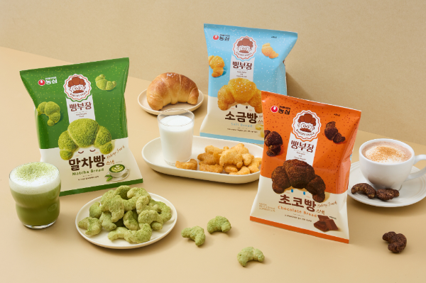 농심,빵부장시리즈 '말차빵, 소금빵, 초코빵'