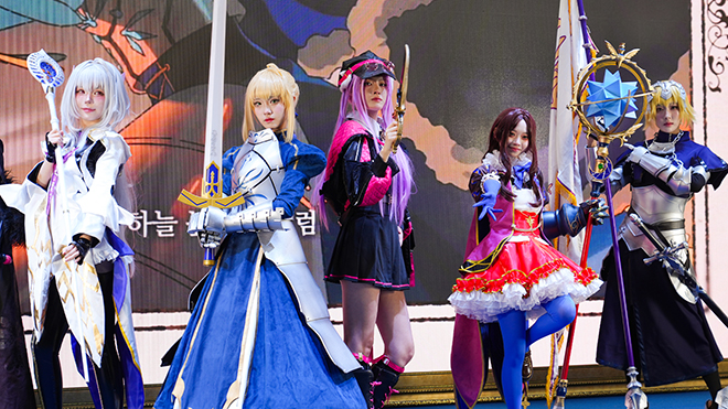 '페이트/그랜드 오더' 부스 현장. 사진 제공 : 넷마블