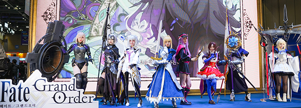 '페이트/그랜드 오더' 부스 현장. 사진 제공 : 넷마블