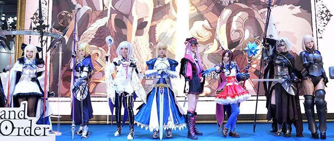 '페이트/그랜드 오더' 부스 현장. 사진 제공 : 넷마블