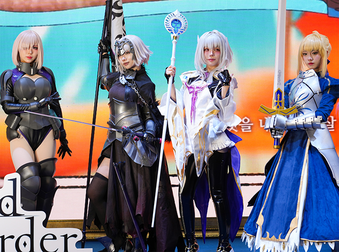 '페이트/그랜드 오더' 부스 현장. 사진 제공 : 넷마블