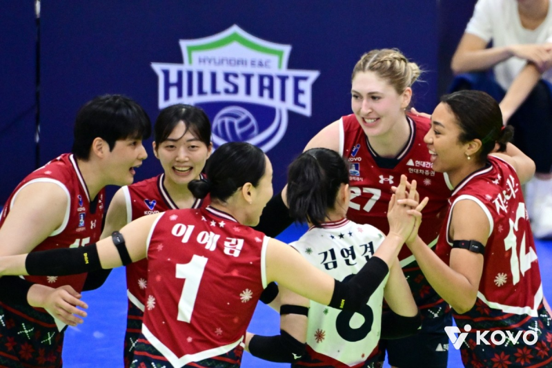 현대건설, 페퍼저축은행 3-1로 꺾고 3연승…2위 자리 수성