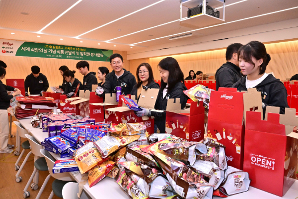 농심켈로그, 올 한 해 120만 인분 기부, 연중 식품 나눔