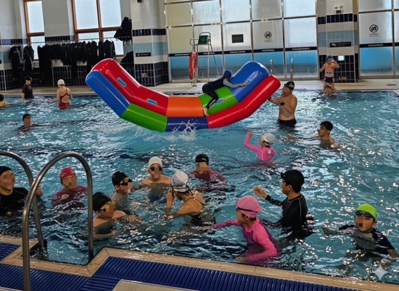 지난 23일 첫선 가족 물놀이장