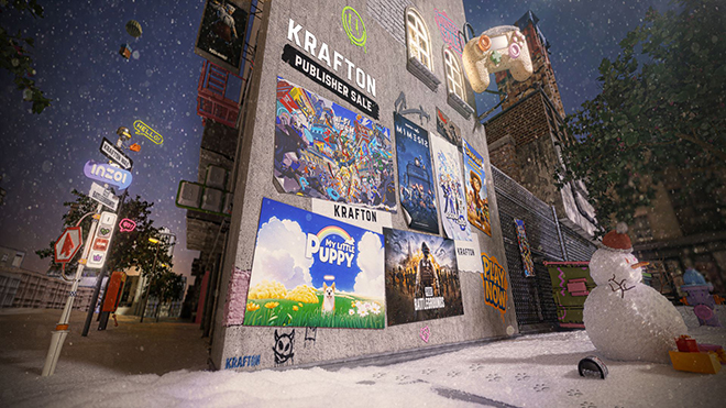 크래프톤의 스팀 '배급사 할인' 관련 이미지. 자료 제공: 크래프톤