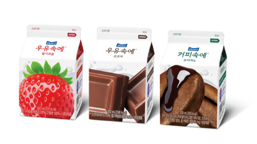 '우유속에' 3종(딸기·코코아·커피) 리뉴얼 출시 제품 이미지 / 사진 = 매일유업
