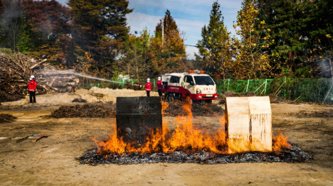 파이어집 실험 모습