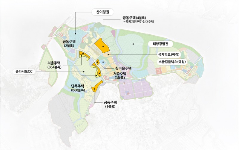 솔라시도 기업도시 주택단지 (사진제공=해남군)
