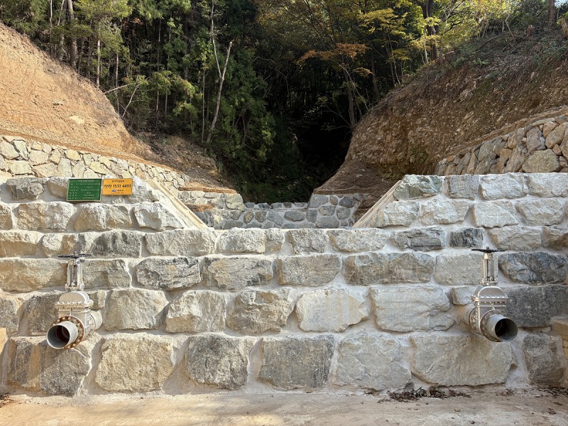 산사태 재해 예방시설 ‘사방댐’ (사진제공=여수시)