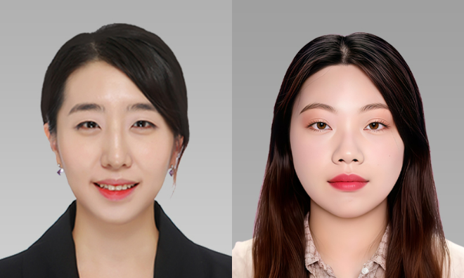 (좌측부터) 서강대학교 G-LAMP사업단 장혜민 과장, 화학과 김은비 박사과정생. (사진제공=서강대)