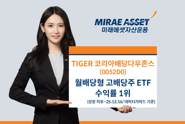 “상장 후 수익률 37.5%”...‘TIGER 코리아배당다우존스 ETF’, 수익률 1위의 비밀