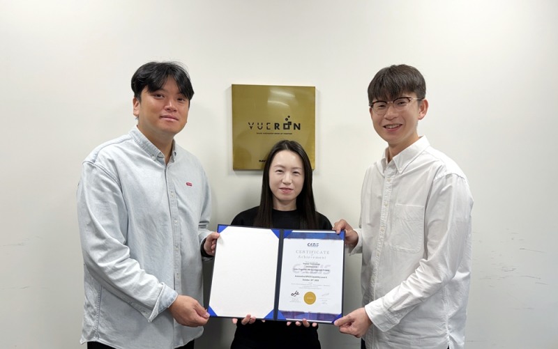 사진 왼쪽부터 뷰런테크놀로지 유재림 리드, 박소민 A-SPICE 담당 PM, 천창환 CTO (사진제공=뷰런)