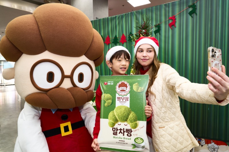 농심 빵부장, 말차로 물든 연말… ‘그린 크리스마스’ 연출