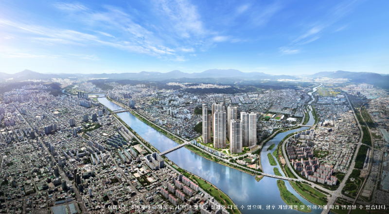 태화강 센트럴 아이파크 광역조감도./HDC현대산업개발