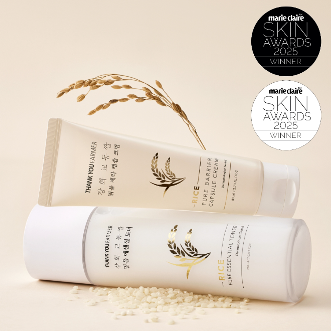 땡큐파머가 영국을 대표하는 글로벌 패션·뷰티 매거진 마리끌레르 UK가 주관한 ‘2025 마리끌레르 UK 스킨 어워드’에서 토너와 장벽 크림 부문 2관왕에 올랐다.