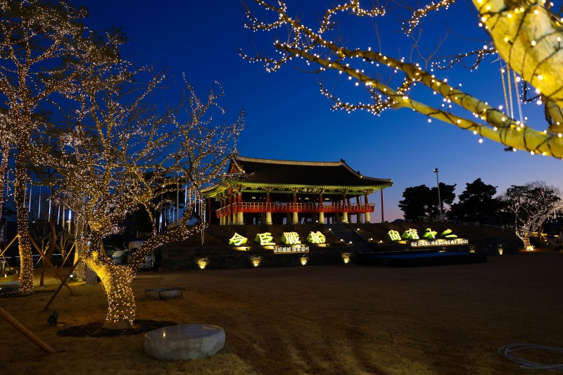 보성열선루 이순신 역사문화공원 조명 경관 (사진제공=보성군)