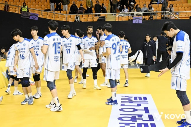 프로배구 삼성화재 선수단 / 사진=한국배구연맹 제공. 연합뉴스