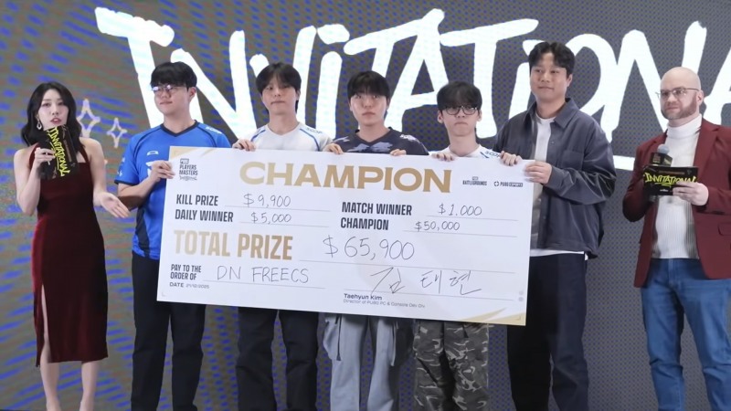 DN프릭스가 3인칭 국제 대회서 우승을 차지하며 1억 가까운 상금을 챙겼다(출처=대회 실황 캡처).