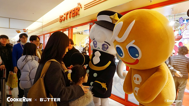버터샵 코엑스점에서 오프라인 콜라보레이션 이벤트 '스윗런'이 열리고 있다. 사진 제공 : 데브시스터즈