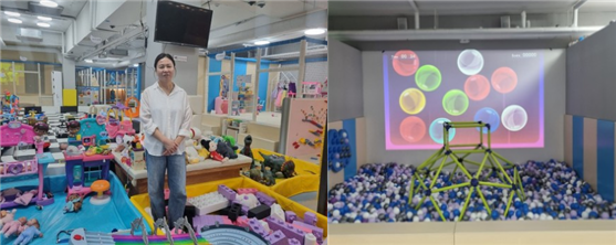 인터랙티브 콘텐츠 기술을 도입한 ‘아이노리 키즈카페’ 유은희 대표. /비스타컨설팅연구소