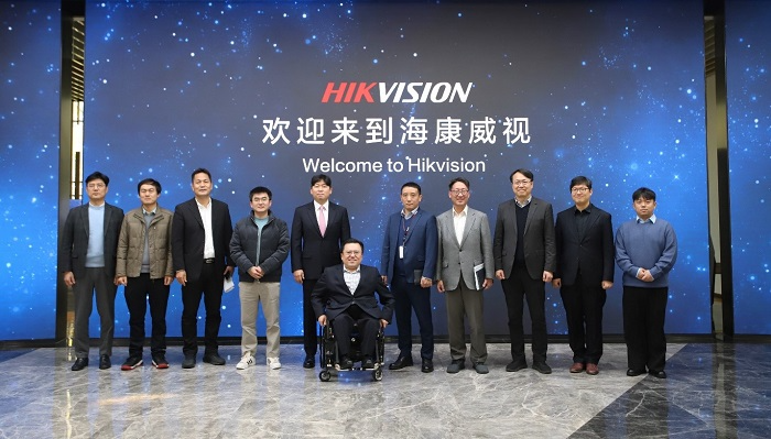 하이크비전 본사 방문단 단체 사진