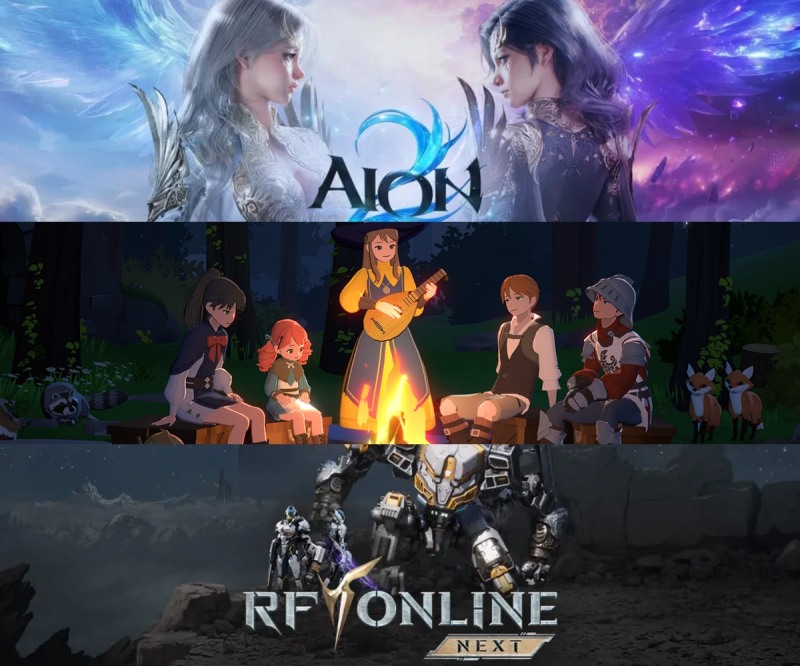 위쪽부터 '아이온2', '마비노기 모바일', 'RF온라인 넥스트'(제공=엔씨소프트, 넥슨, 넷마블).