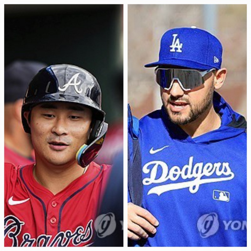 김하성(왼쪽)과 마이클 콘포토