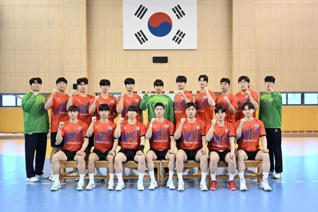 남자핸드볼 국가대표 선수단 / 사진=대한핸드볼협회 제공. 연합뉴스