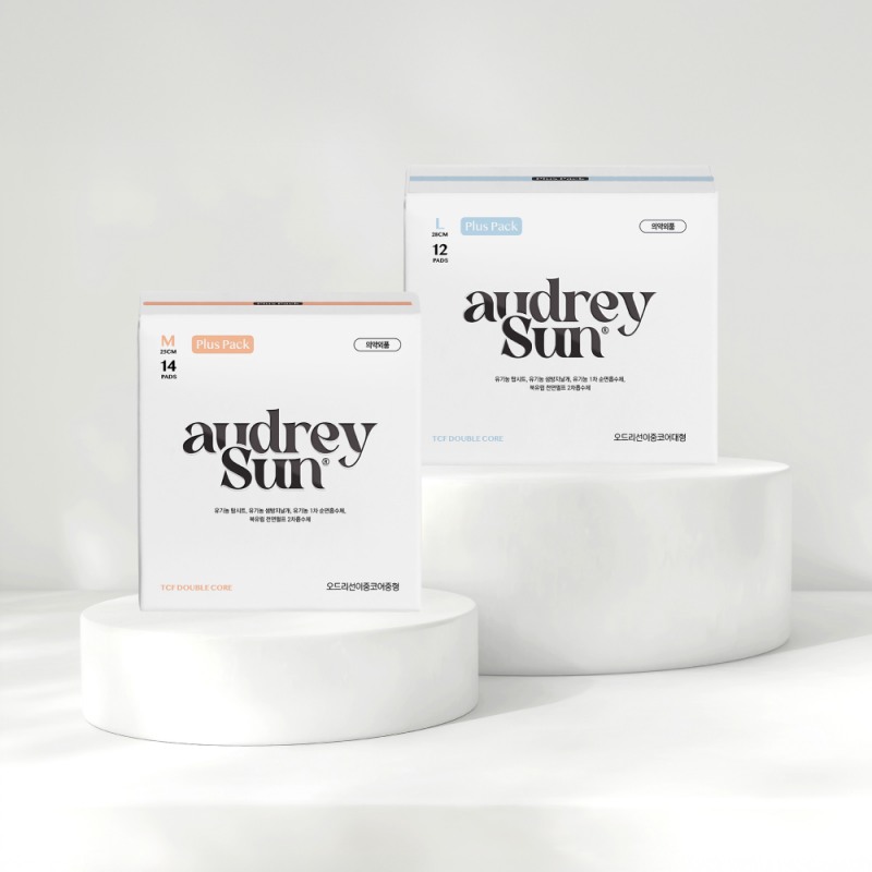 오드리선, TCF 생리대 입수량 확대한 ‘중·대형 플러스팩’ 출시