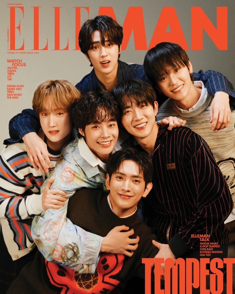 템페스트, 베트남 매거진 커버 장식…6인 6색 에너지+극강 비주얼