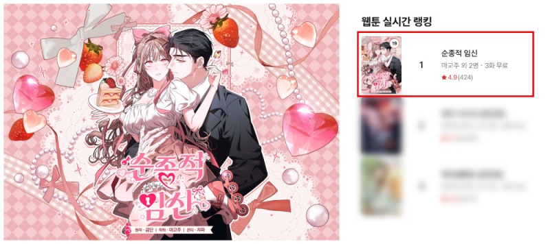 ▲ 디씨씨이엔티(DCC ENT) 웹툰 ‘순종적 임신’ 이미지 (사진=디씨씨이엔티 제공)