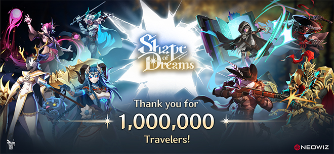 '셰이프 오브 드림즈' 누적 판매량 100만 장 돌파 관련 이미지. 자료 제공 : 네오위즈
