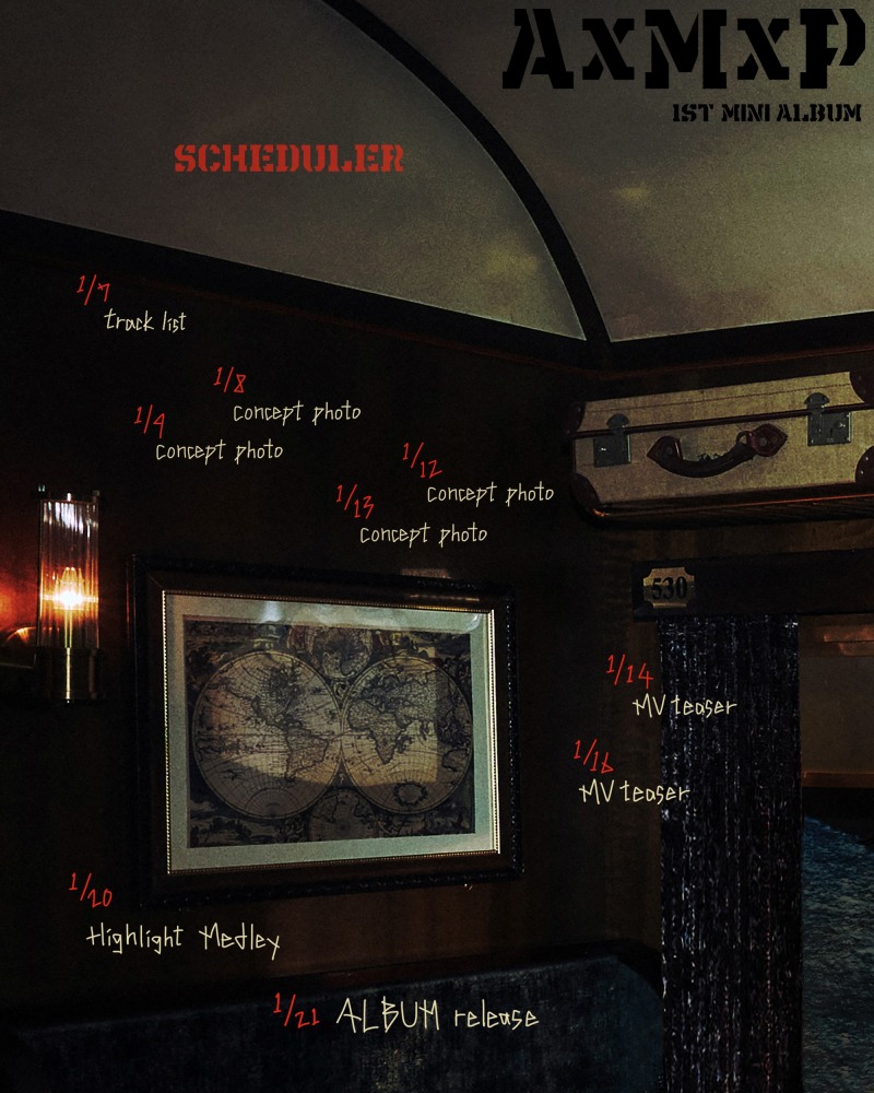 AxMxP, 미니 1집 'Amplify My Way' 스케줄러 공개…다양한 콘텐츠 '기대'