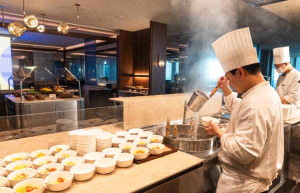 인천국제공항 제2여객터미널 대한항공 프레스티지 동편(우측) 라운지의 모습