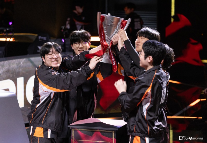 2025년 LCK컵 우승팀인 한화생명e스포츠.
