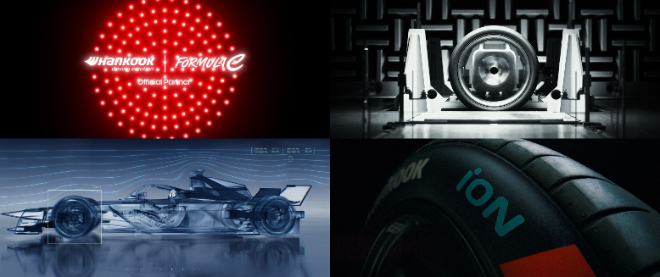 포뮬러 E 전기차 레이싱 타이어 소재 글로벌 캠페인