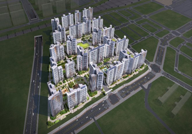 ‘힐스테이트 오송역퍼스트’ 단지 조감도