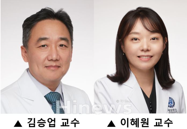 (왼쪽부터) 김승업·이혜원 연세대 세브란스병원 소화기내과 교수 (사진 제공=세브란스병원)